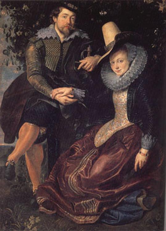 Peter Paul Rubens The Artist and his Wife in a Honeysuckle Bower (mk01) oil painting picture